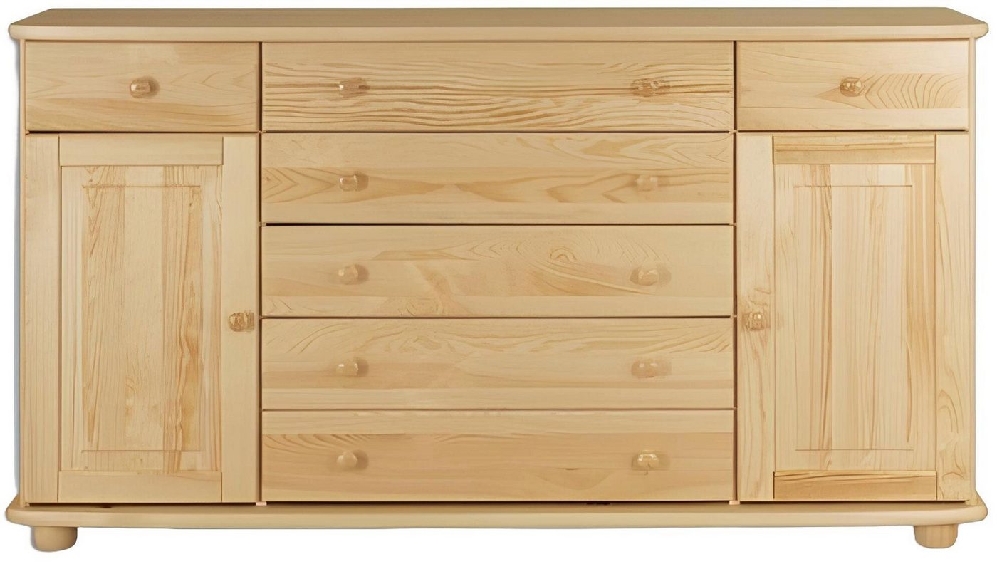 Xlmoebel Kombikommode Massives Echtholz-Sideboard-Anrichte-Schrank-Set in modernem (Kombikommode), Hergestellt in Europa von Xlmoebel