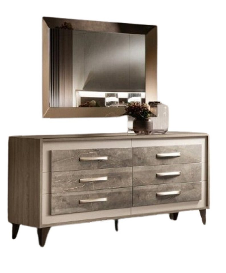 Xlmoebel Kommode Schrank Kommode Spiegel Garderobe 2tlg. Set arredoclassic (1x Kommode + 1x Spiegel), Hergestellt in Europa von Xlmoebel