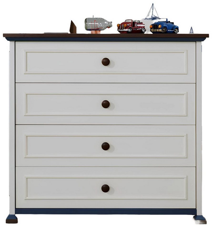 Xlmoebel Schubkastenkommode Schrank mit Spiegel und Holzschubladen für das Jugendzimmer (Kommode + Spiegel), Hergestellt in Europa von Xlmoebel