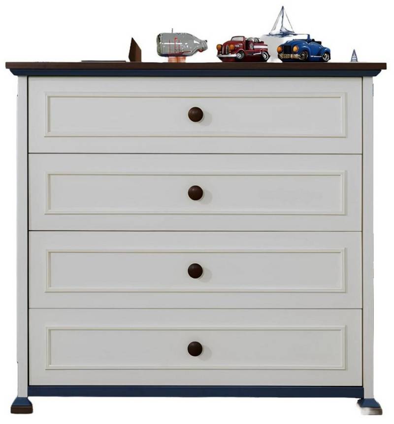 Xlmoebel Schubkastenkommode Schrank mit Spiegel und Holzschubladen für das Jugendzimmer (Kommode + Spiegel), Hergestellt in Europa von Xlmoebel