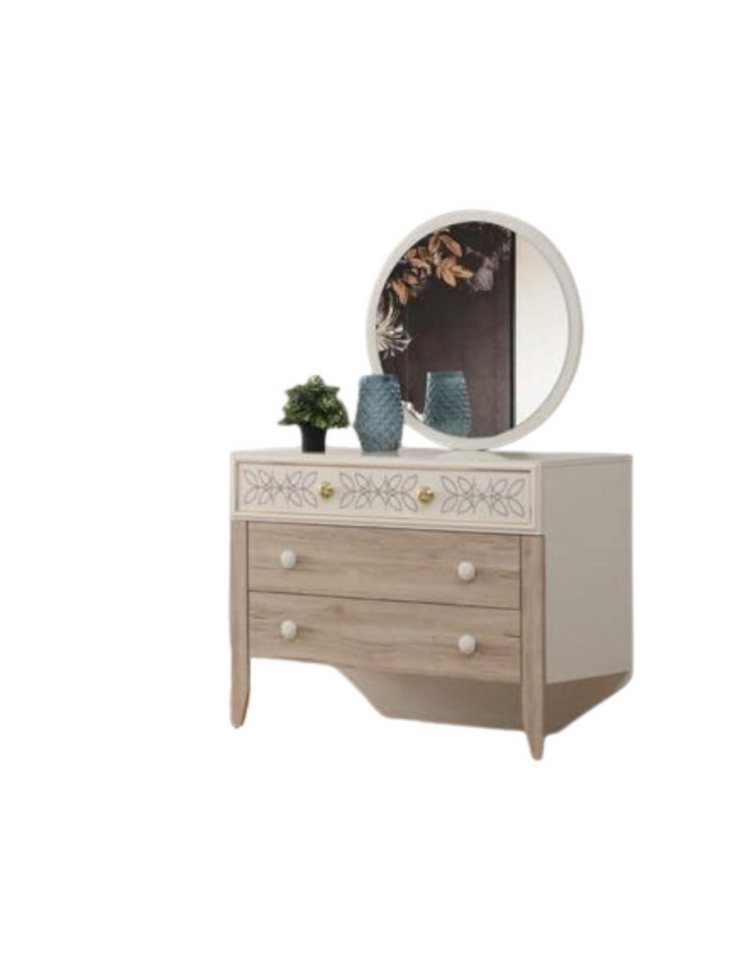 Xlmoebel Schubkastenkommode Set Kommode mit Spiegel Schminktisch Konsole Holz Modern Schlafzimmer (1 St., Kommode + Spiegel), Hergestellt in Europa von Xlmoebel