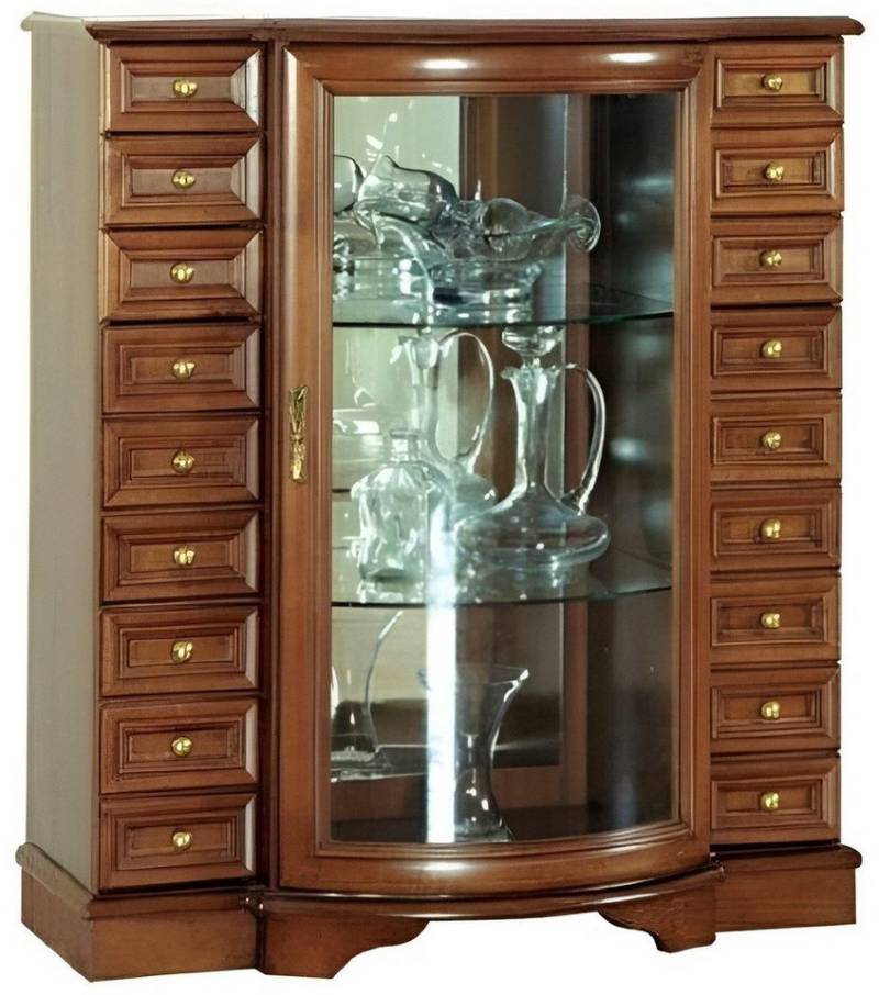 Xlmoebel Schubkastenkommode Traditionelle Vitrine Schubladenkommode Schubladenschränke (Kommode), Hergestellt in Europa von Xlmoebel