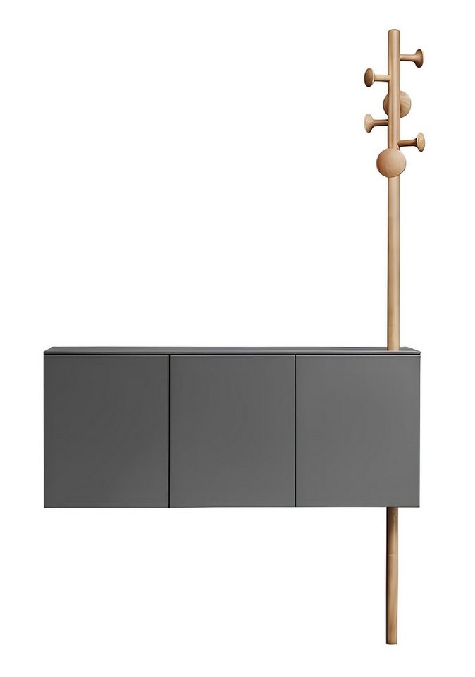 Xlmoebel Wandgarderobe Wandgarderobe mit Design Schrank für Garderobe Kommode (1 St., Garderobe), Hergestellt in Europa von Xlmoebel
