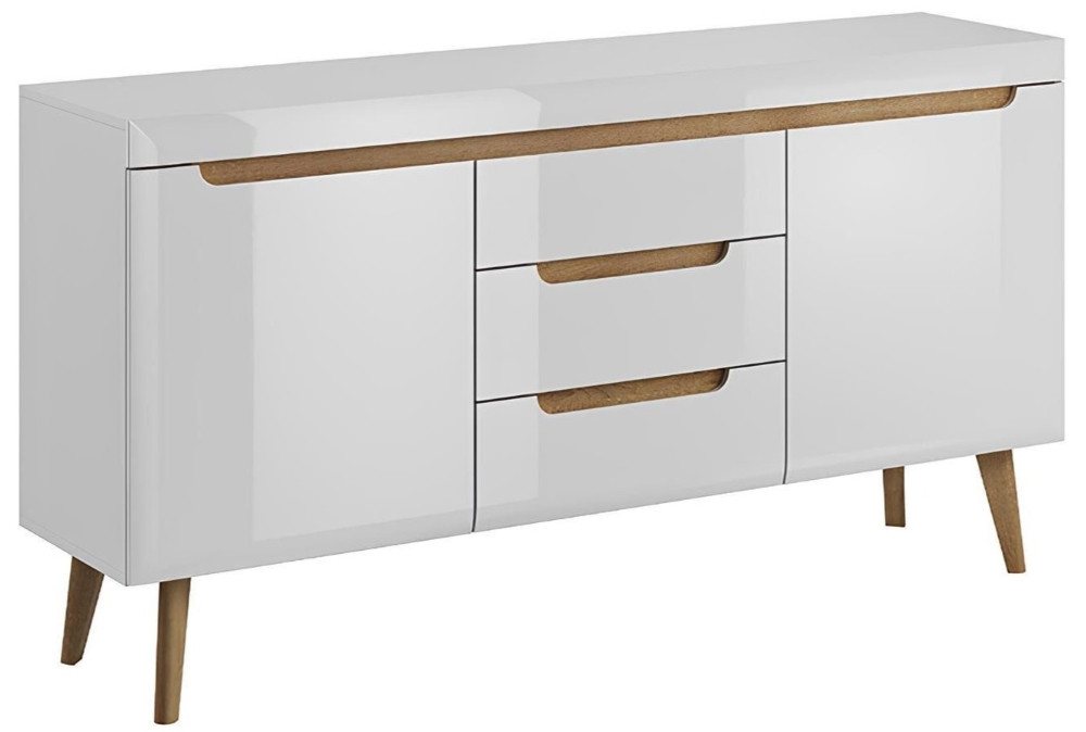 Xlmoebel Kombikommode Zeitgemäße Holzkommode Sideboard mit einer Breite von 160cm (1 St., Kommode NORDI NKSZ160), Hergestellt in Europa von Xlmoebel