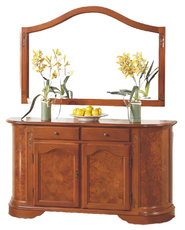 Xlmoebel Kombikommode Zweiteiliges Set aus Kommode und Spiegel aus Holz - Möbel Schrank (2 St., Kombikommode+Spiegel), Hergestellt in Italy von Xlmoebel