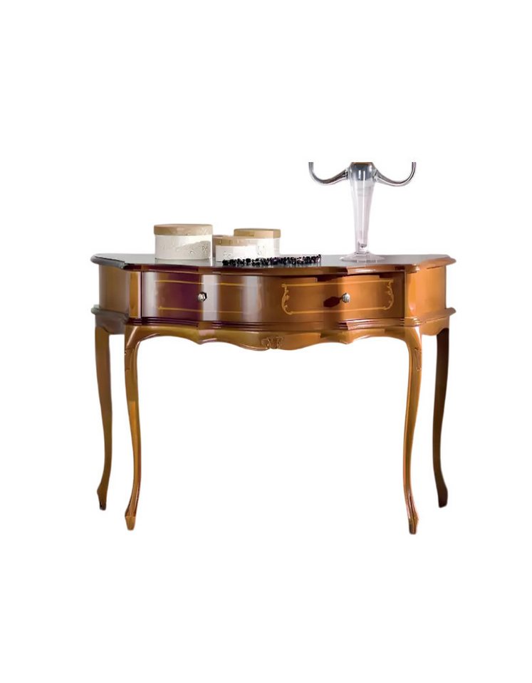 Xlmoebel Konsolentisch Eleganter Holz-Konsolentisch im klassisch braunen Stil (1-St., Konsolentisch), Hergestellt in Europa von Xlmoebel