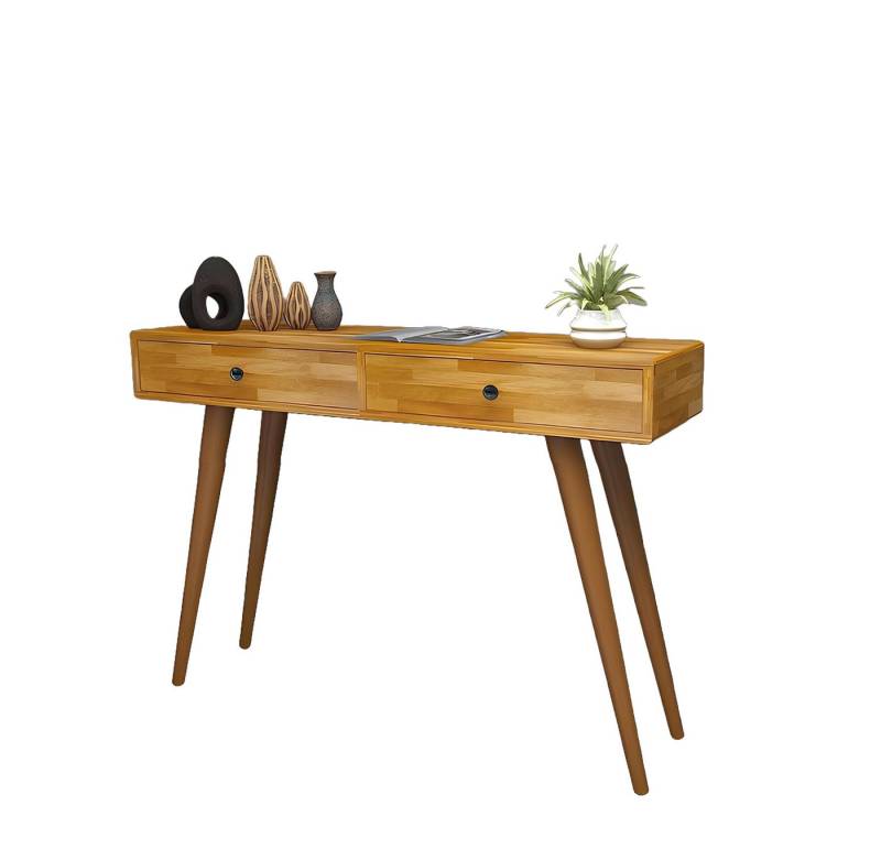 Xlmoebel Konsolentisch Exklusiver Braun Design Konsolentisch aus Holz - elegante (Konsolentisch), Hergestellt in Europa von Xlmoebel