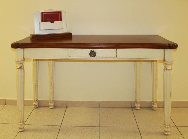 Xlmoebel Konsolentisch Neu Luxuriöse Weiße Konsolentisch-Design-Holz-Tischkonsole (1-St., Konsolentisch), Hergestellt in Europa von Xlmoebel