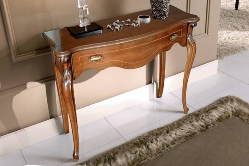 Xlmoebel Konsolentisch Neuer eleganter Konsolentisch aus hochwertigem Holz mit Schublade (1-St., Konsolentisch), Hergestellt in Europa von Xlmoebel