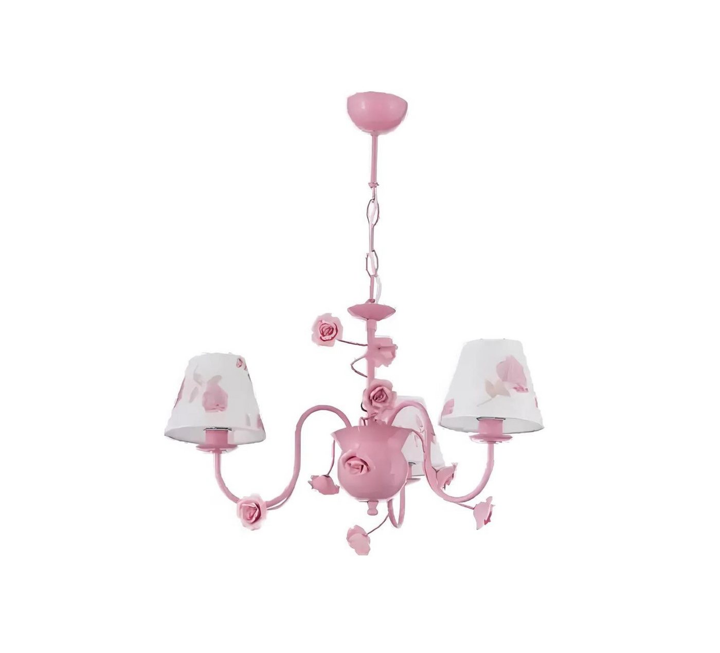 Xlmoebel Kronleuchter Rosa Deckenleuchte Design Stil Luxus Schlafzimmer, Hergestellt in Europa von Xlmoebel