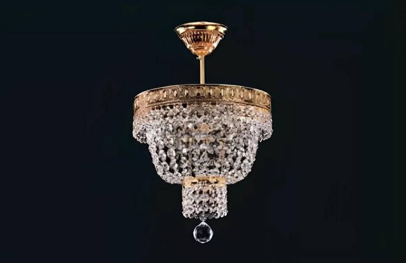 Xlmoebel Kronleuchter Runder Luxuskronleuchter Goldene Deckenlampe Kristalldesign, Hergestellt in Europa Xlmoebel Kronleuchter Runder Luxuskronleuchter Goldene Deckenlampe Kristalldesign, Hergestellt in Europa von Xlmoebel