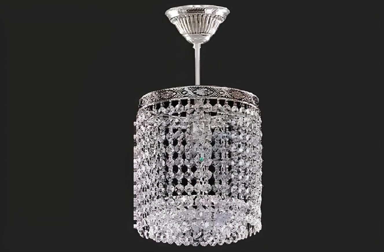 Xlmoebel Kronleuchter Zeitgenössischer Kristall-Deckenstrahler Luxuriös in Silber, Keine Funktionen, Hergestellt in Europa Xlmoebel Kronleuchter Zeitgenössischer Kristall-Deckenstrahler Luxuriös in Silber, Keine Funktionen, Hergestellt in Europa von Xlmoebel