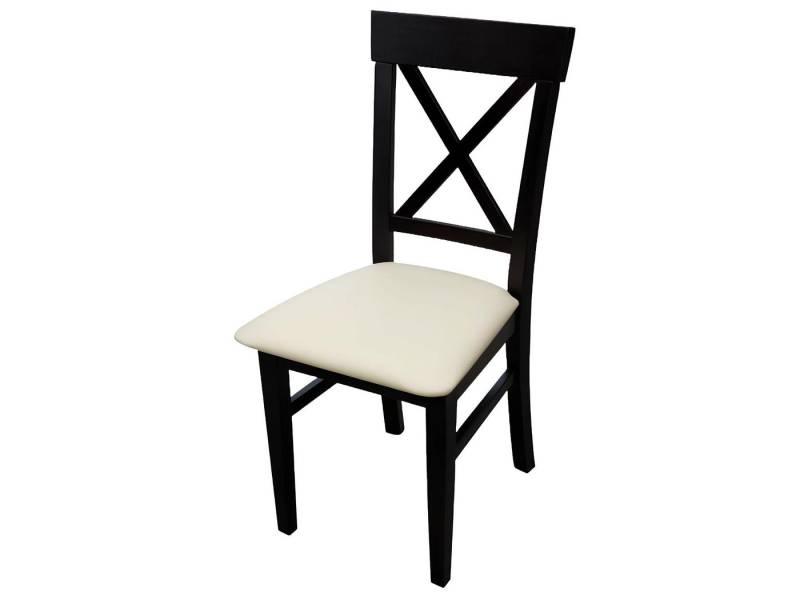 Xlmoebel Küchenstuhl Massiver Holzstuhl für das Esszimmer - Designer Lederstuhl -, Hergestellt in Europa von Xlmoebel