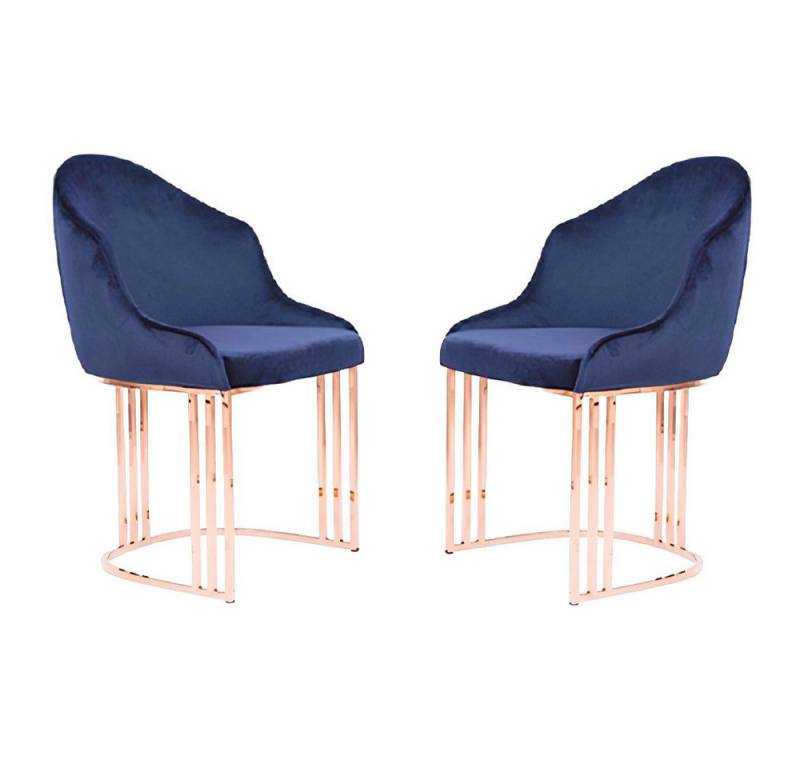 Xlmoebel Polsterstuhl Luxuriöser Sessel mit hoher Lehne im Designerstil für das Esszimmer (2 St), Hergestellt in Europa Xlmoebel Polsterstuhl Luxuriöser Sessel mit hoher Lehne im Designerstil für das Esszimmer (2 St), Hergestellt in Europa von Xlmoebel