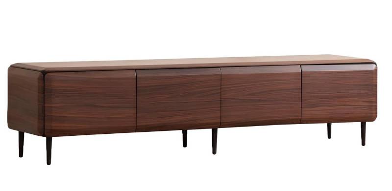 Xlmoebel Lowboard Fernseh-Unterschrank Lowboard aus braunem Holz Modernes (1 St), Hergestellt in Europa von Xlmoebel