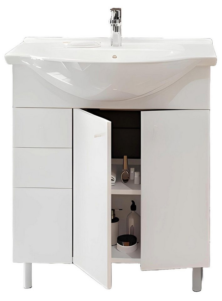 Xlmoebel Waschbeckenunterschrank Modern Badmöbel Toilettenunterschrank (Waschbeckenschrank) Hergestellt in Europa von Xlmoebel