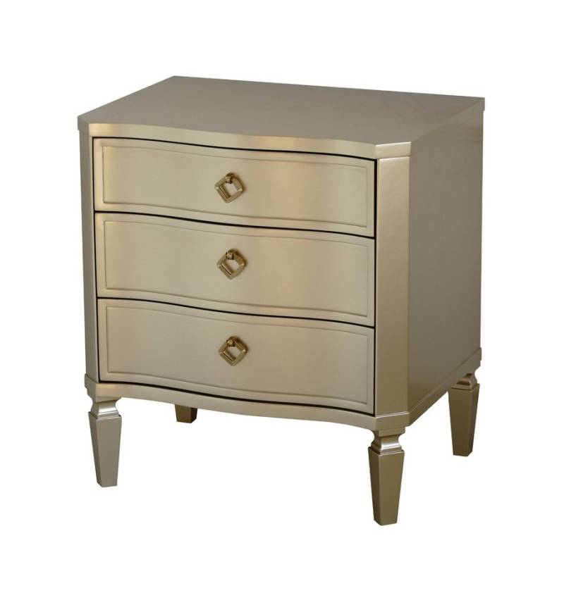 Xlmoebel Nachttisch Beistelltische Schlafzimmer Metall Glanz Design Nachttisch Konsole (1-St., Nachttisch), Hergestellt in Europa von Xlmoebel