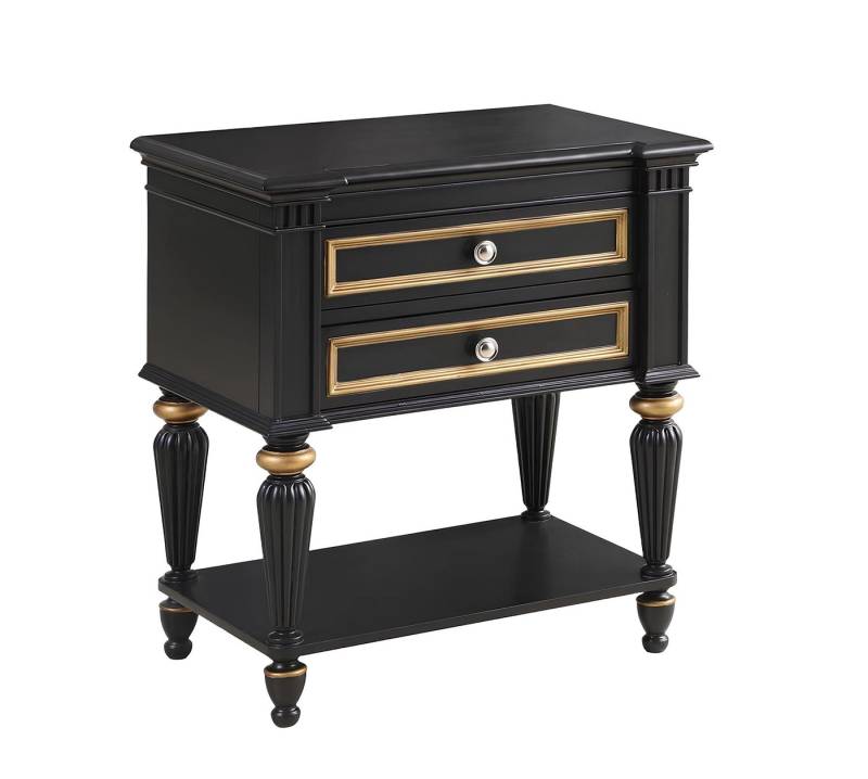 Xlmoebel Nachttisch Grauer moderner Nachttisch aus Holz mit luxuriösem Design (1-St., Nachttisch), Hergestellt in Europa von Xlmoebel