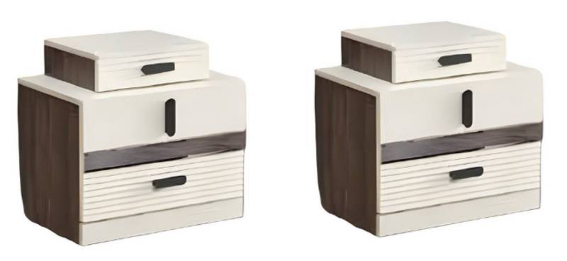 Xlmoebel Nachttisch Hochwertige 2x Nachttische im modernen Design für stilvolles (2x Nachttische), Hergestellt in Europa von Xlmoebel
