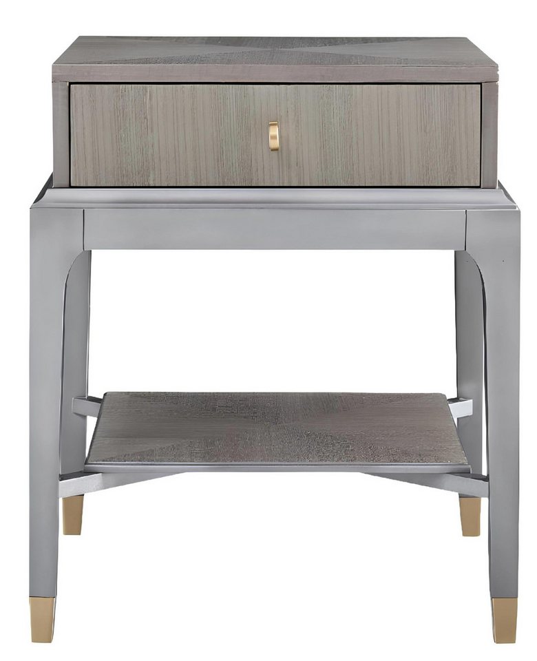 Xlmoebel Nachttisch Konsolentisch aus Metall für das Schlafzimmer im luxuriösen Design (Nachttisch), Hergestellt in Europa von Xlmoebel