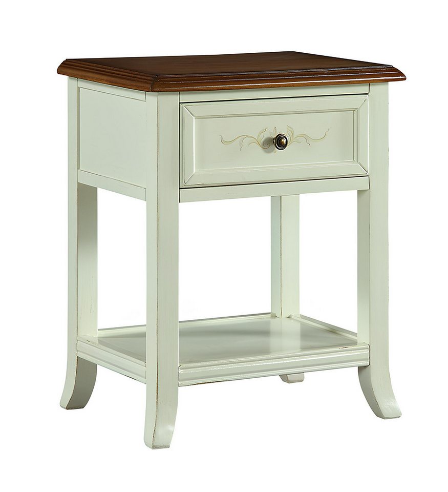 Xlmoebel Nachttisch Landhaus Holz Nachttisch Konsole Design Schlafzimmer Möbel Tablett. (Nachttisch), Hergestellt in Europa von Xlmoebel