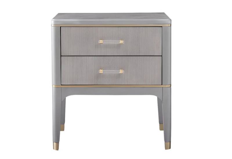 Xlmoebel Nachttisch Metallischer Glanz Nachttisch Konsolentisch im Design-Stil für das (Nachttisch), Hergestellt in Europa von Xlmoebel