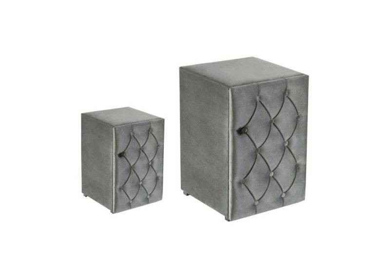 Xlmoebel Nachttisch Modernes Design 2 Nachttische Chesterfield Textil Schlafzimmer Neu (2x Nachttische), Hergestellt in Europa von Xlmoebel