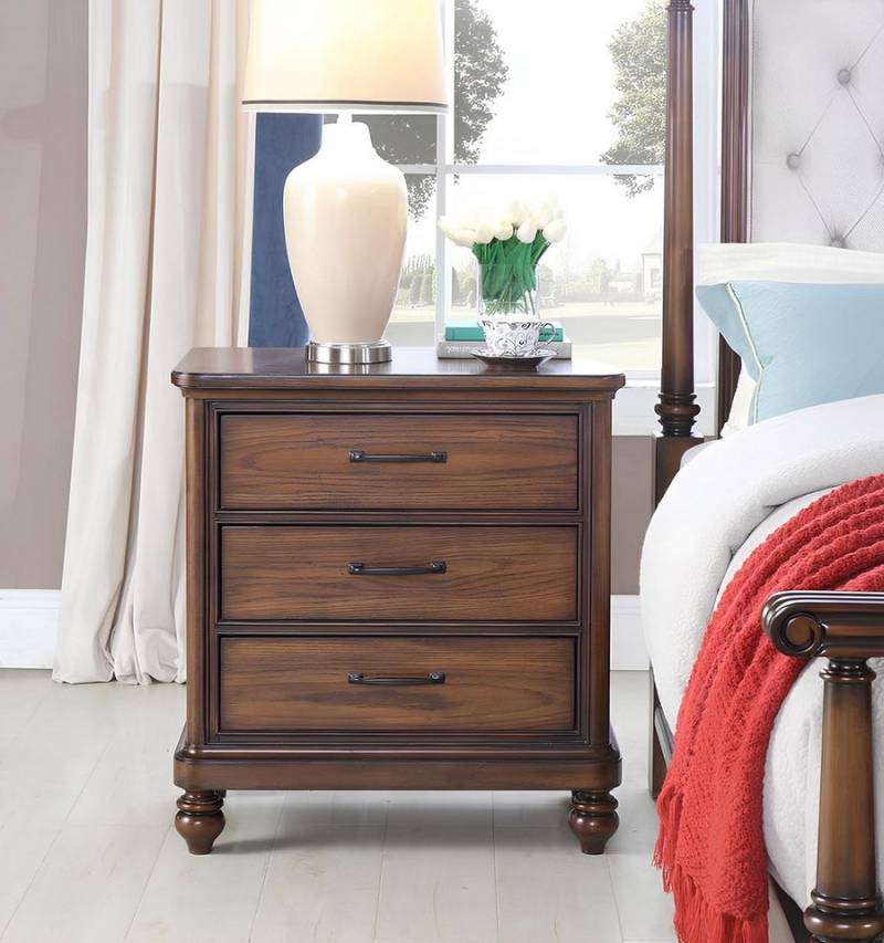 Xlmoebel Nachttisch Nacht Konsole im Design für Luxus Schlafzimmer - Neue Holz (Nachttisch), Hergestellt in Europa von Xlmoebel