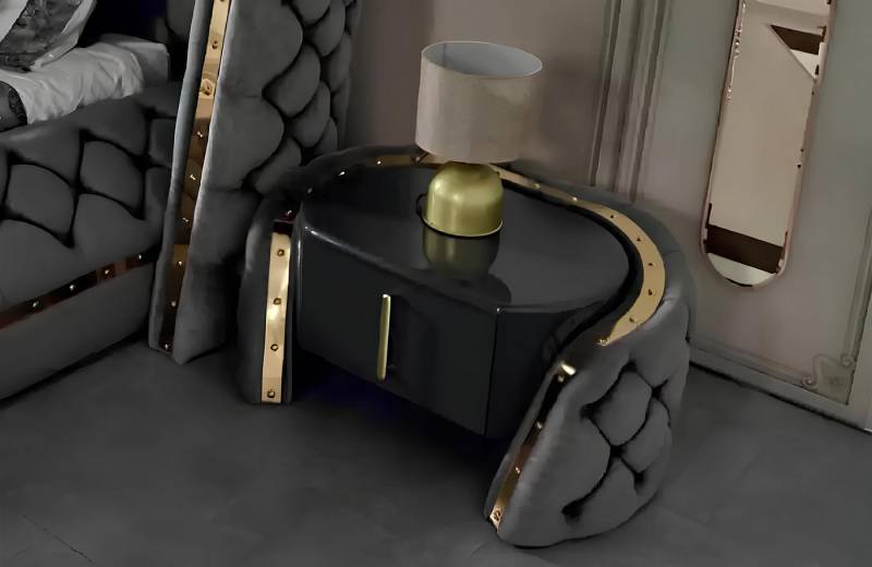 Xlmoebel Nachttisch Neuer Beistelltisch aus Holz für das Schlafzimmer mit modernem Design (1-St., Nachttisch), Hergestellt in Europa von Xlmoebel