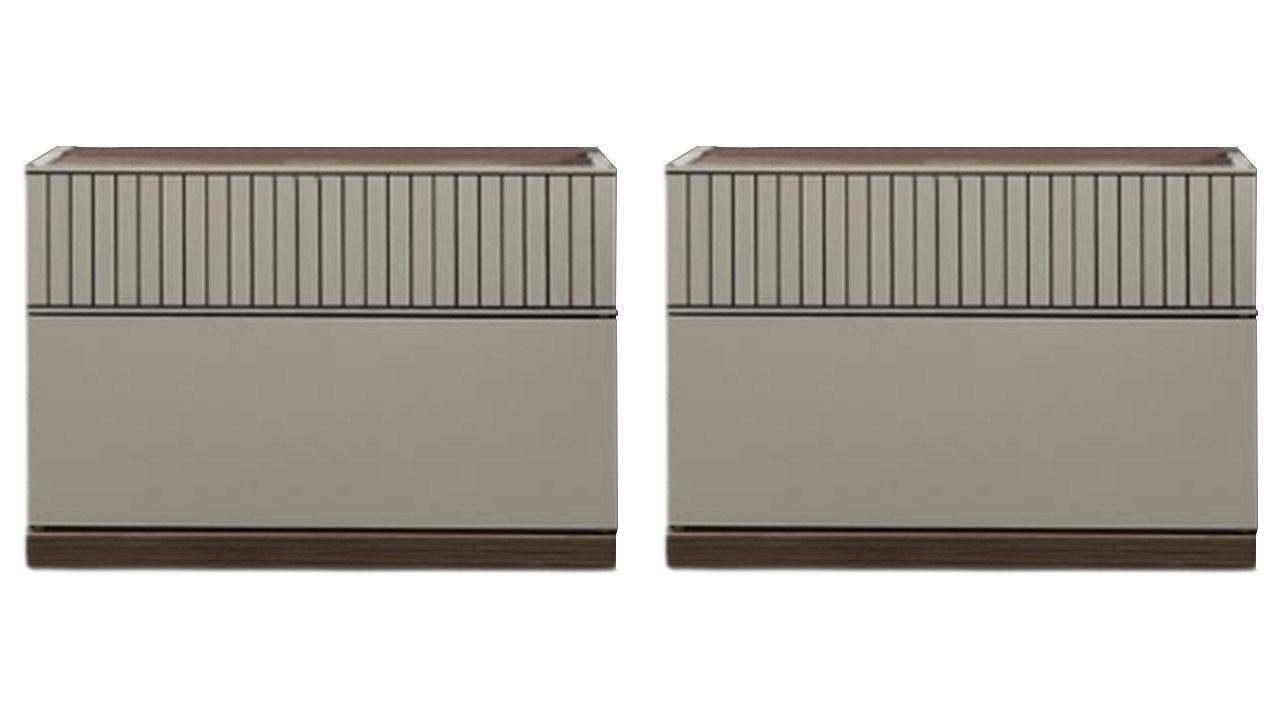 Xlmoebel Nachttisch Neuer Beistelltisch aus Holz für das Schlafzimmer mit modernem Design. (2x Nachttische), Hergestellt in Europa von Xlmoebel