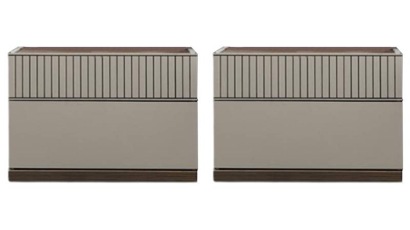 Xlmoebel Nachttisch Neuer Beistelltisch aus Holz für das Schlafzimmer mit modernem Design. (2x Nachttische), Hergestellt in Europa von Xlmoebel