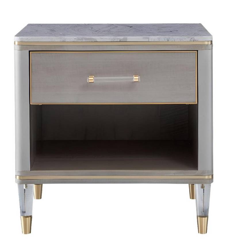 Xlmoebel Nachttisch Neuer moderner Luxus-Holznachttisch in Konsole-Stil (1-St., Nachttisch), Hergestellt in Europa von Xlmoebel