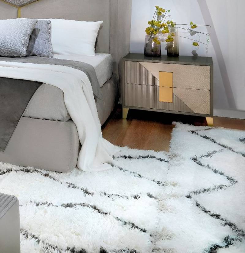 Xlmoebel Nachttisch Rechteckig Nachttisch Holz Design Schlafzimmer (1-St., Nachttisch), Hergestellt in Europa von Xlmoebel