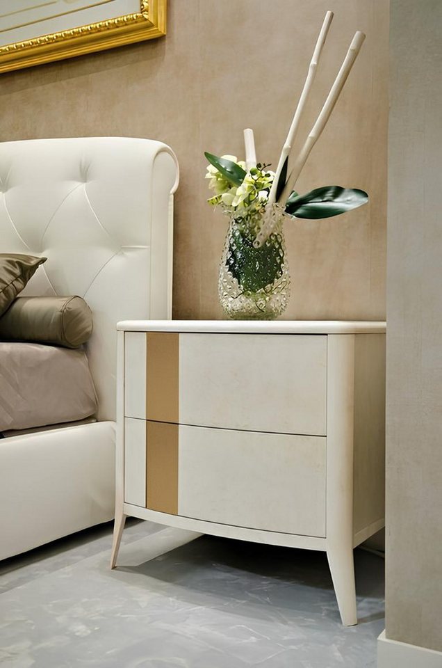 Xlmoebel Nachttisch Weiß Nachttisch Designer Holz Modern (1-St., Nachttisch), Hergestellt in Europa von Xlmoebel