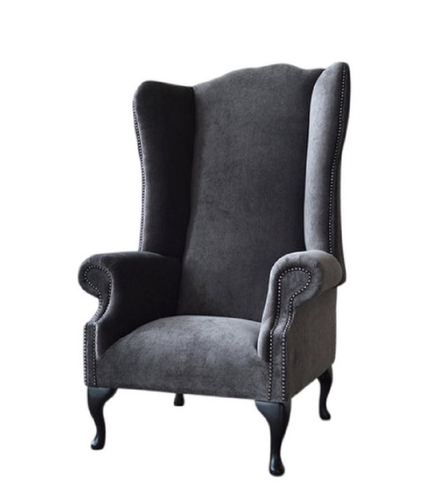 Xlmoebel Ohrensessel Einzelsofa Chesterfield Ohrensessel für Fernsehabende aus Stoff (Ohrensessel (1 Sitzer), Hergestellt in Europa von Xlmoebel
