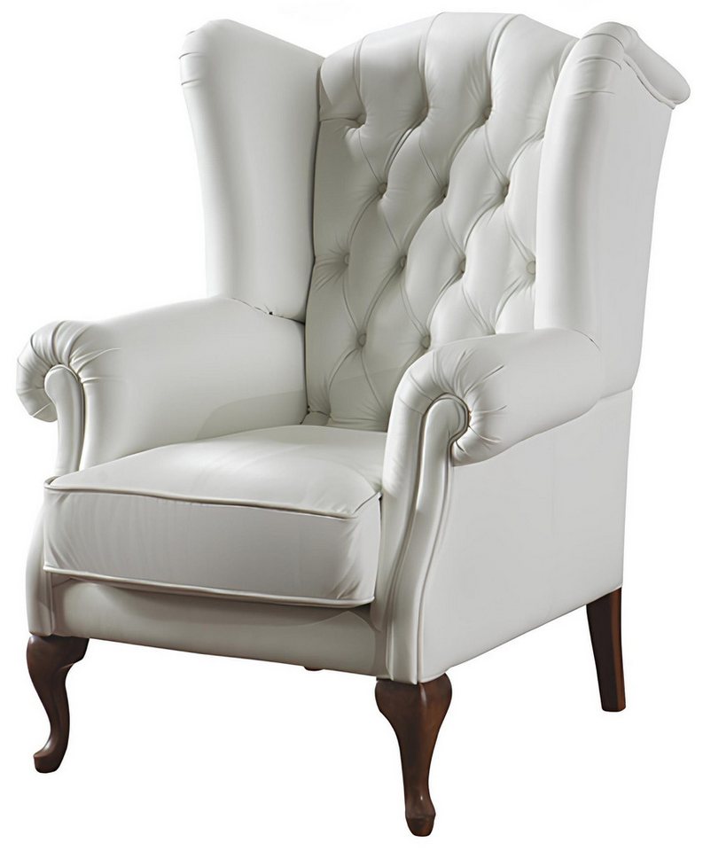 Xlmoebel Ohrensessel Neuer Chesterfield Ohrensessel aus Leder - Einzelsofa Polstermöbel (Sessel), Hergestellt in Europa von Xlmoebel