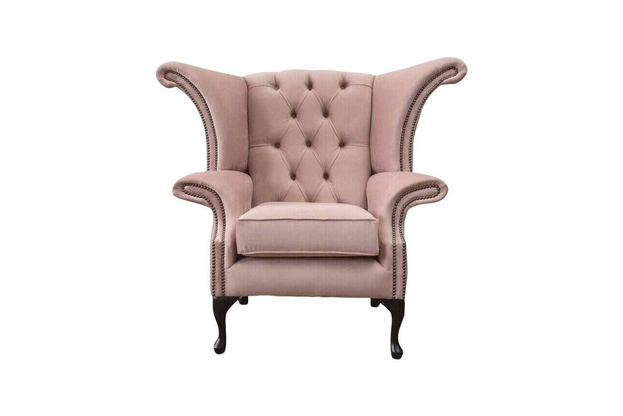 Xlmoebel Ohrensessel Ohrensessel Samt Chesterfield Textil Polster Möbel Sofa Design (Ohrensessel), Hergestellt in Europa von Xlmoebel