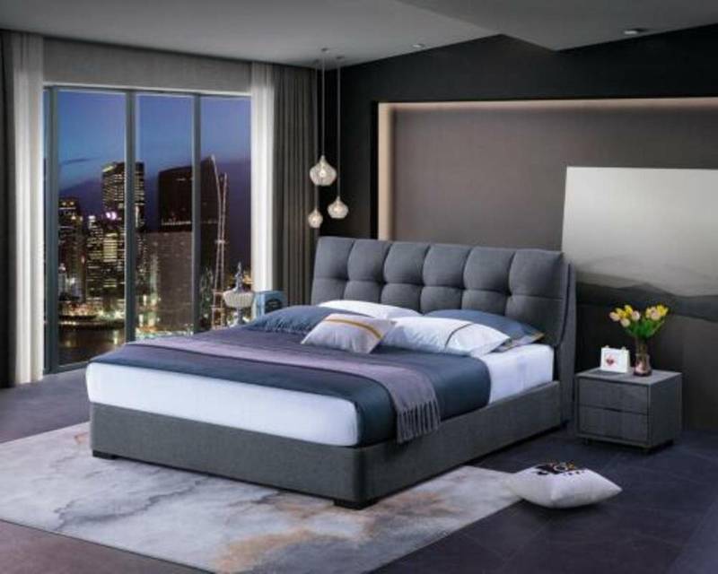 Xlmoebel Polsterbett Neues Möbelset mit luxuriösen Doppelbetten im Hotelstil (Bett), Hergestellt in Europa von Xlmoebel