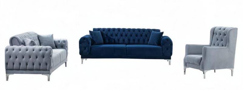 Xlmoebel Polstergarnitur 3-Sitzer Sofagarnitur Lounge-Set für das Wohnzimmer mit Relaxfunktion, (3-Sitzer Sofa + 2-Sitzer Sofa + Sessel), Hergestellt in Europa von Xlmoebel
