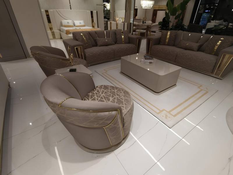 Xlmoebel Polstergarnitur Komplettes Set mit Luxus-Sofa für 3+1 Personen modernes Design, (Sofa 3 Sitzer + Sessel), Hergestellt in Europa von Xlmoebel