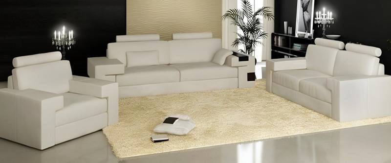 Xlmoebel Polstergarnitur Ledersofa Set Nassau mit 3-Sitzer, 2-Sitzer und Einzelsessel, (Sofagarnitur 3+2+1 Sitzer Nassau "Dunkelbraun), Hergestellt in Europa von Xlmoebel