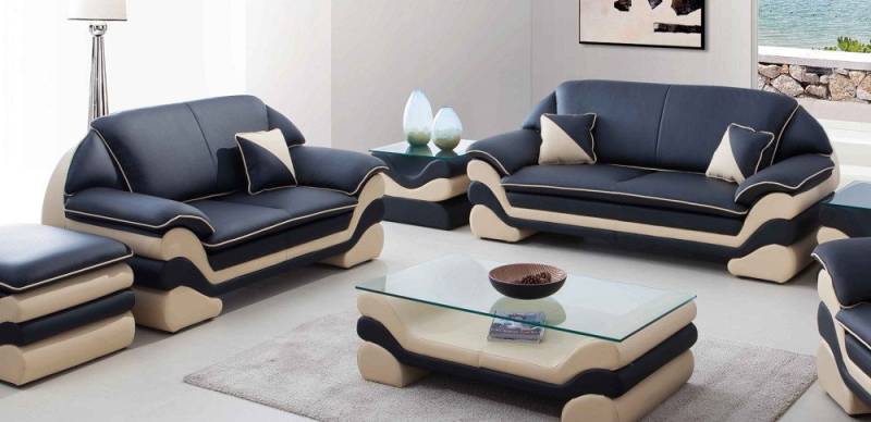 Xlmoebel Polstergarnitur Ledersofa Sitzgruppe mit 3-Sitzer und 2-Sitzer Design, klassische, (3Sitzer + 2Sitzer 32_0613), Hergestellt in Europa von Xlmoebel