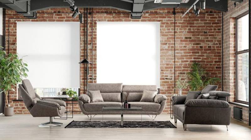 Xlmoebel Polstergarnitur Veränderbares Sofa Polstermöbel 3+3+1 Sitzgruppe Sofa Set Sitzkissen, (Sofagarnitur 3+3+1 Sitzer), Hergestellt in Europa von Xlmoebel