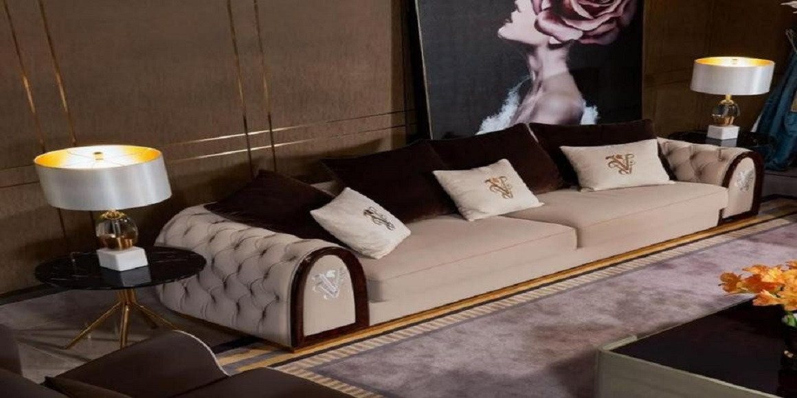 Xlmoebel Polstergarnitur Vollständiges Set Wohnzimmersitzgruppe 431 Sitzkissen Sofas Edle Luxus, (4tlg.Set (Sofagarnitur 4+3+1 Sitzer + Couchtisch), Hergestellt in Europa von Xlmoebel