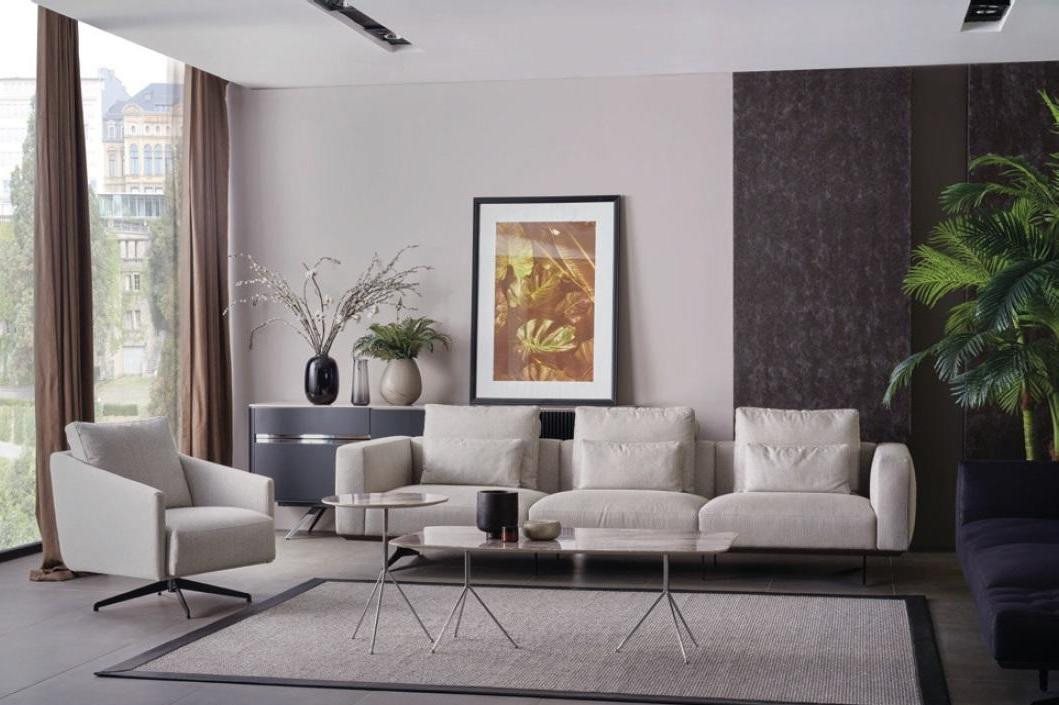 Xlmoebel Polstergarnitur Wohnzimmer-Set mit vier Sofas einem Couchtisch und modernem Design, (4tlg(Sofagarnitur 4 + 1 + 2x Couchtisch), Hergestellt in Europa von Xlmoebel