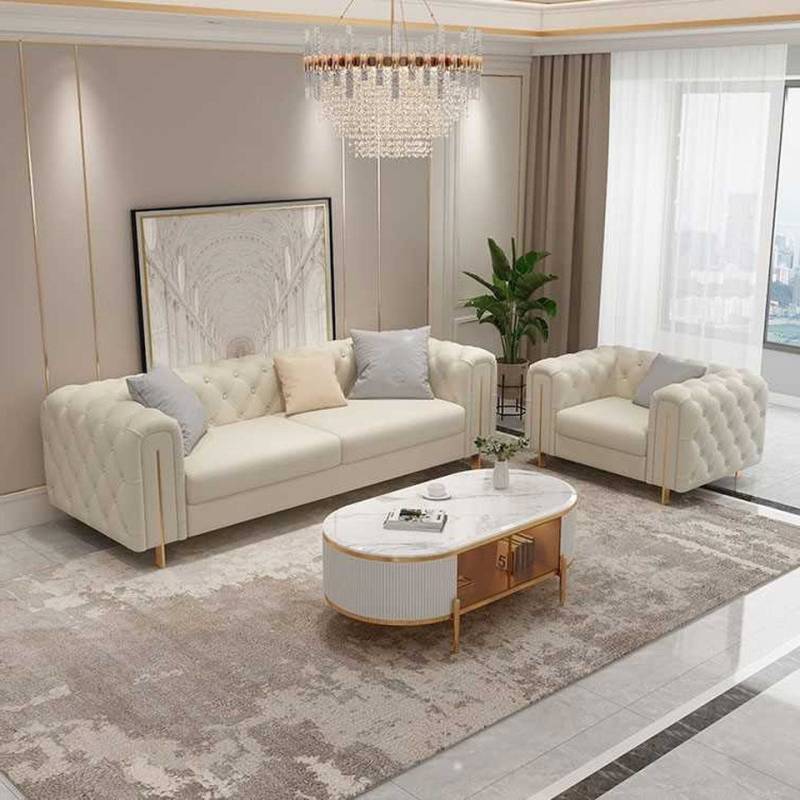 Xlmoebel Polstergarnitur Wohnzimmer-Sofa-Set mit 2 Teilen: Dreisitzer-Sofa in modernem Design, (2tlg. Wohnzimmer Set), Hergestellt in Europa von Xlmoebel