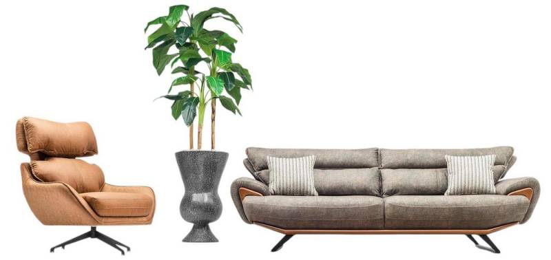 Xlmoebel Polstergarnitur Wohnzimmermöbel Sofa Ensemble Lounge Polstergruppe Sitzgruppe Sofa Set, (2tlg. Sofas Set(3+1 Sitzer), Hergestellt in Europa von Xlmoebel