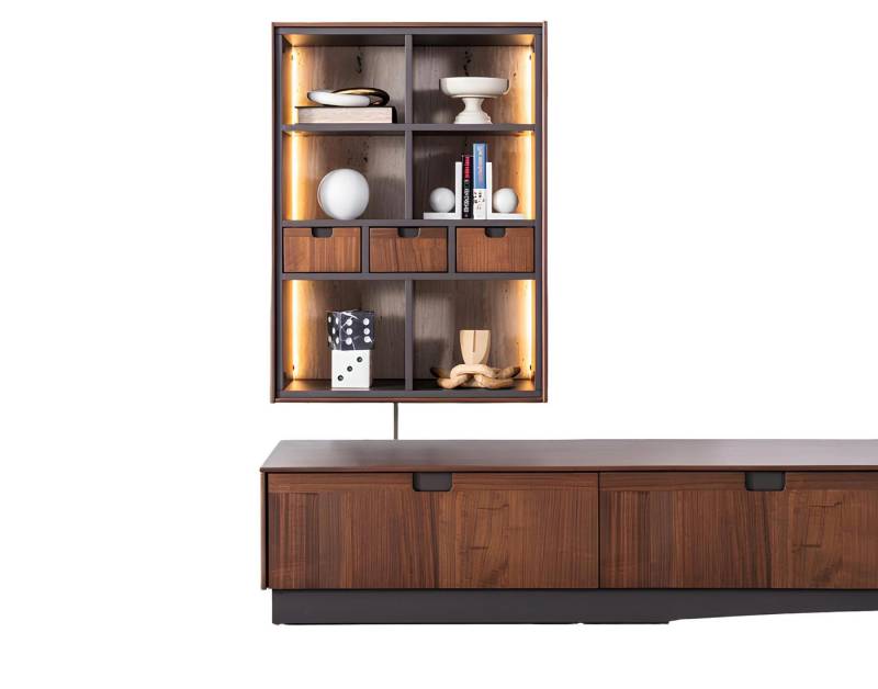 Xlmoebel Wandregal Moderne Wohnzimmermöbel mit luxuriösem Design - Neue Wandregale, Hergestellt in Europa von Xlmoebel