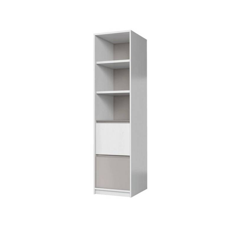 Xlmoebel Bücherregal Neu Holz Standregal mit Hänge- und Schmalregalen aus Holz, 1-tlg., Hergestellt in Europa von Xlmoebel