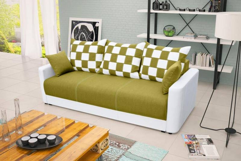 Xlmoebel Schlafsofa 3-Sitzer Schlafsofa mit Klappfunktion und Bettkasten - Klappcouch Sofa, Hergestellt in Europa Xlmoebel Schlafsofa 3-Sitzer Schlafsofa mit Klappfunktion und Bettkasten - Klappcouch Sofa, Hergestellt in Europa von Xlmoebel